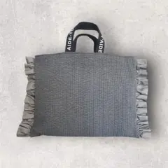 A4サイズも入る　ハンドメイド　韓国ヌビバッグ　サブバッグ　レッスンバッグ