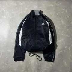00s OLD adidas shell jacket ドローコード 短丈 黒