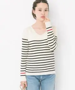 【試着のみ】URBAN RESEARCH イタリアンウール Vネック ニット