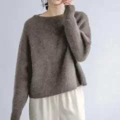 A Part by アパートバイローリー　ラクーンコンボートネックニット