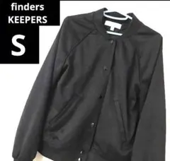 findersKEEPERS ブラックジャケットS MA-1 エンボス