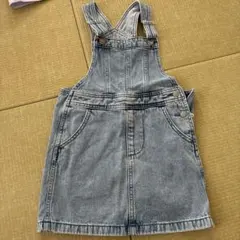GU デニムジャンバースカート 120