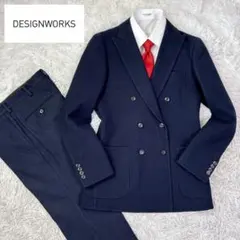 DESIGNWORKSデザインワークス　ダブルブレストセットアップスーツ　46