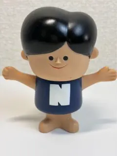 C18 ナショナル坊や ソフビ 貯金箱 人形 紺 昭和レトロ