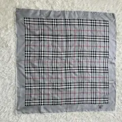 美品✨Burberrys バーバリー スカーフストール ノバチェック正方形グレー