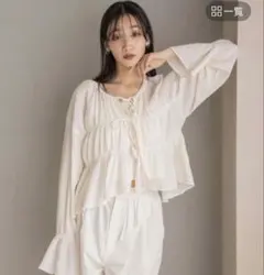 ヨウリュウシャーリングショートブラウス　ローリーズファームのサムネイル