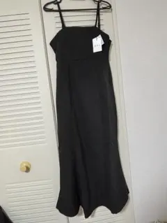 GRL マーメイドキャミワンピース ブラック Lサイズ