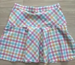 未使用⭐︎Mezzo Piano チェック柄 フレアスカート　Mサイズ150センチ