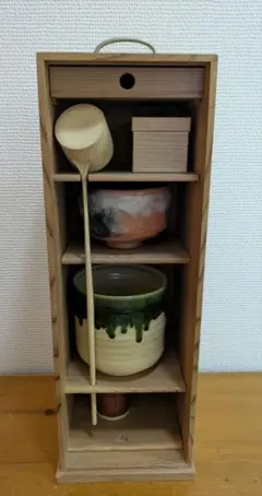 茶道具セット 木製収納箱付き - メルカリ