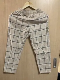 GU チェック柄 ロングパンツ 130サイズ