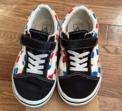 VANS チェッカーフラッグ　オールドスクール　19cm バンズ