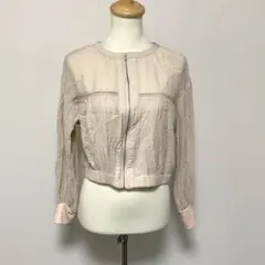 ダブルクローゼット ストレッチ クルーネック ギャザーブルゾン ジャケット【F】のサムネイル