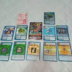 希少美品】良質初代 旧デジモンカード 水属性 12点セット（初代