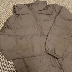 ユニクロ ライトダウン チャコールグレー 140