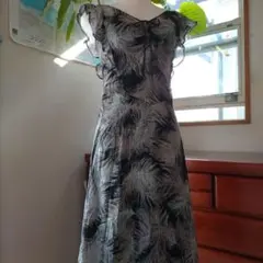 ⑥レベッカ・テイラー　シルクワンピース　サイズ1 クリーニング済