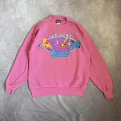 激レアUSA製Disneyくまのプーさんスウェットグレー蝶々だぼ 激レアUSA製 Disney くまのプーさん 刺繍 ゆるだぼ スウェット