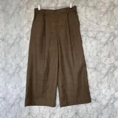 ワイドパンツ　Lサイズ　アンクル　体型カバー　通勤　秋冬　ガチョウパンツ　防寒