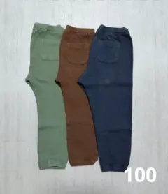 ユニクロ　ワッフルレギンス　100