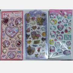 サンリオ　シール　キラキラジュエル　マイメロディ　クリスタル　キティ　日焼け
