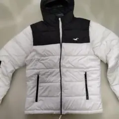 Hollister パファージャケット Mサイズ ホワイト/ブラック