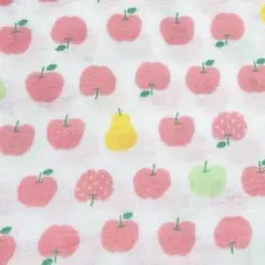 生地 はぎれ ダブルガーゼ リンゴ 50×50