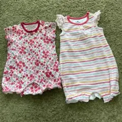 ミキハウス、babyGapロンパース2枚セット サイズ60