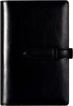 【RIHUA】 システム手帳 バイブルサイズ 手帳 革 6穴リング