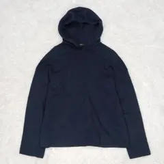 美品✨Theory　COVER STITCH HOODI　カシミヤ　ネイビー　S