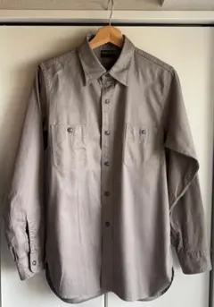 新品　AT LAST　アットラスト 　コットン　ツイル　シャツ 　14 1/2