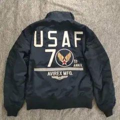 入手困難 AVIREX アメリカ空軍 70周年記念 フライトジャケット MA-1