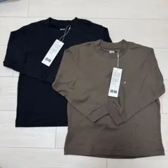 YIC様     スーピマコットンクルーネックTシャツ 長袖 120 2枚セット