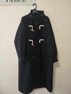 美品 yuni スーパー100 トグルボタンコート 黒 ゆったり - メルカリ