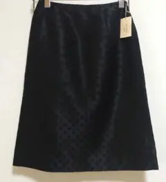 Aylesbury 黒 スカート 総柄