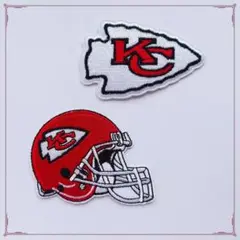 2枚セット　NFL アメリカンフットボール　アイロン　ワッペン　アメフト