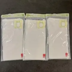 ♡【新品未開封】ユニクロ　コットンメッシュボディスーツ　白　無地　3枚セット