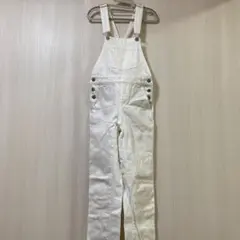 GU ホワイト サロペット XSサイズ レディース　オーバーオール