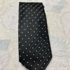 ALFREDY BERETTA ネクタイ ブラック ドット