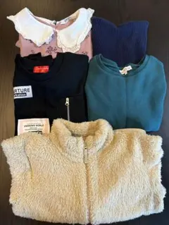 女の子　冬服　5点　まとめ売り　140 150 ユニクロ　レピピ他