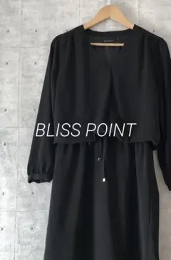 BLISS POINT ブリスポイント ☆ Vネックウエストゴムワンピース