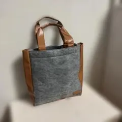 URBAN RESEARCH フェルトトートバッグ グレー ブラウン