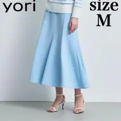 極美品 yori ヨリ ダブルクロスパネルスカート ロングスカート フレア 38のサムネイル