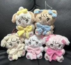 mikko characters 抱きしめおリボン　マスコット 5種セット