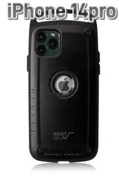 iPhone14Proカバー　耐衝撃ケース　ブラック　アウトドア  黒　m