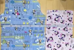 ♡BETTY BOOP♡cute Girl♡ ꕤ︎︎花と街並みꕤ︎︎ハギレ2枚セット♡
