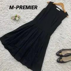 M-PREMIER エムプルミエ ノースリーブ フレアワンピース