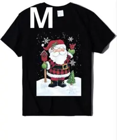 当日発送Tシャツクリスマス男女兼用黒M