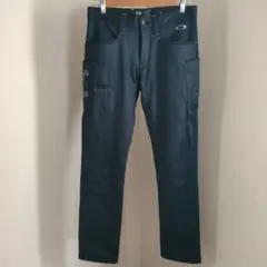 OAKLEY ゴルフパンツ スカル 厚手 冬用 ブラック W31 u