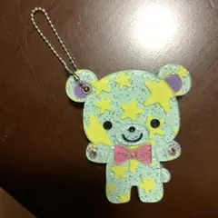 キーホルダー　鏡付き　くま