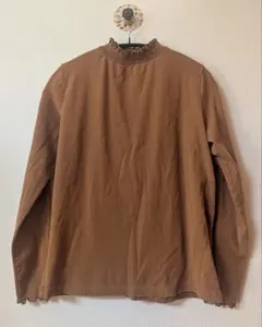 スタディオクリップ stadio CLIP　長袖プルオーバーカットソー　ブラウン