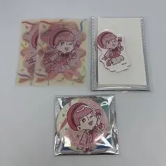 おそ松さん キャンドゥ クリアカード アクリルスタンド 缶バッジ トド松